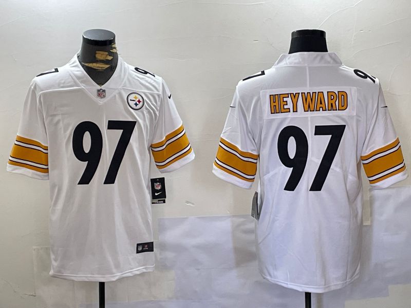 Men Pittsburgh Steelers #97 Heyward 2024 Nike Limited NFL Jersey style 1